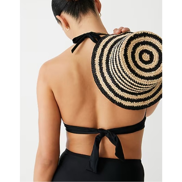 J.Crew DD Halter Bikini Top in Bright Cerise Red - Picture 3 of 8